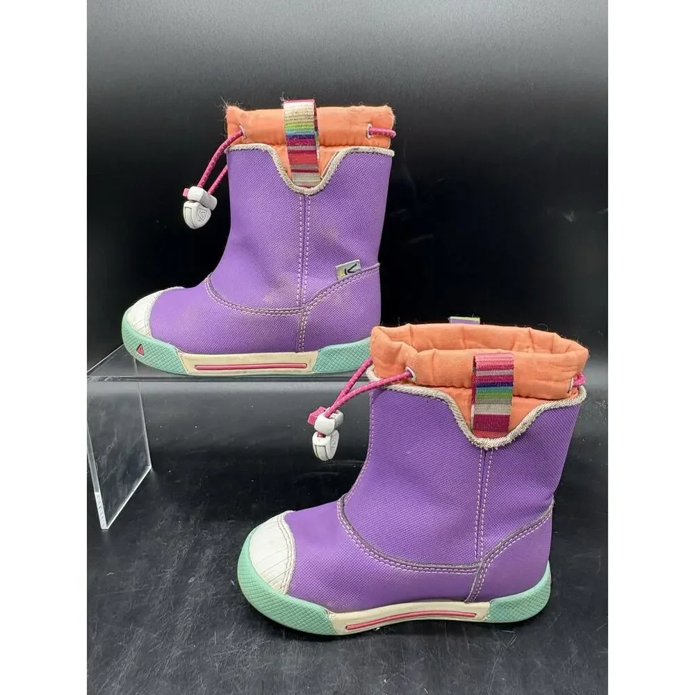 Keen Kids Encanto 365 Waterproof Boot toddler size 8C purple pink blue 1014403